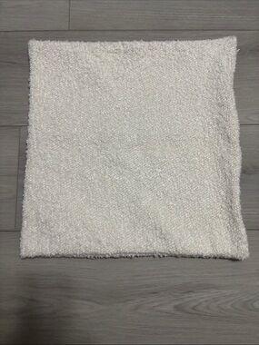 Mitchell Gold + Bob Williams Cozy Square Boucle Throw Pillow Cover Cream Ivory